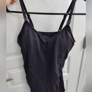 Nursing padded bra cami shirt